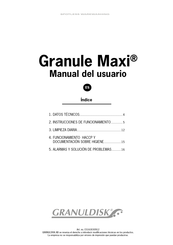 GRANULDISK GRANULE MAXI Manual Del Usuario