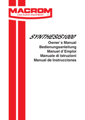 Macrom SYNTHESIS1000 Manual De Instrucciones