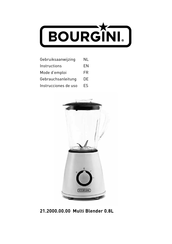 Bourgini Multi Blender 0.8L Instrucciones De Uso