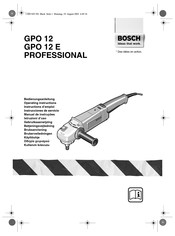 Bosch GPO 12 E PROFESSIONAL Instrucciones De Servicio