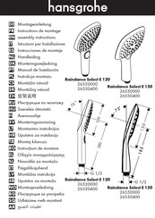 Hansgrohe Raindance Select E 120 26520400 Instrucciones De Montaje