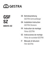 GESTRA GSF SZ 808415-02 Instrucciones De Montaje