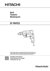 Hitachi Koki D 10VC2 Instrucciones De Manejo