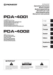 Pioneer PDA-4002 Manual De Instrucciones