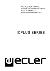 Ecler ICPLUS Serie Manual De Instrucciones