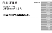 FujiFilm XF56mmF1.2 R Manual De Instrucciones