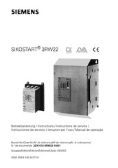 Siemens 3RW2242 Serie Instrucciones De Servicio