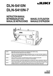 JUKI DLN-5410N-7 Manual De Instrucciones