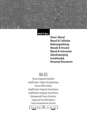 Rotel RA-05 Manual De Instrucciones