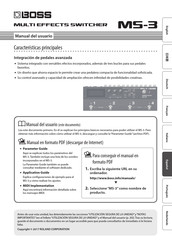 Boss MS-3 Manual Del Usuario