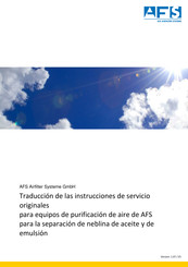 AFS 600 Instrucciones De Servicio