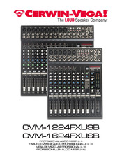 Cerwin-Vega CVM-1224FXUSB Manual De Instrucciones