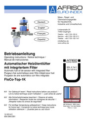 Afriso EURO-INDEX FloCo-Top-1K Manual De Instrucciones