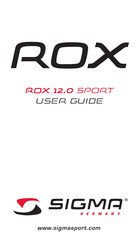 Sigma ROX 12.0 SPORT Guía De Usuario