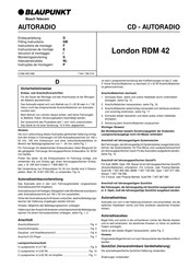 Blaupunkt London RDM 42 Instrucciones De Montaje