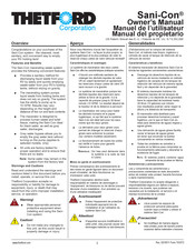 Thetford Sani-Con Montaje enroscable Manual Del Propietário