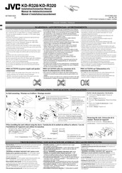 JVC KD-R328 Manual De Instrucciones