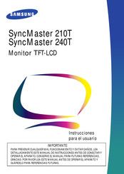 Samsung SyncMaster 210T Manual De Instrucciones