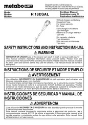 Metabo HPT R 18DSAL Manual De Instrucciones