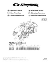 Simplicity 2691106-00 Manual Del Usuario