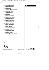 EINHELL BG-EM 1643 Manual De Instrucciones