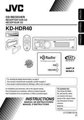 JVC KD-HDR40 Manual De Instrucciones