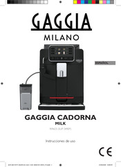 Gaggia CADORNA MILK Instrucciones De Uso