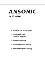 Ansonic VF 450 Instruccionespara El Empleo