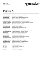 DURAVIT Paiova 760269 Instrucciones De Montaje