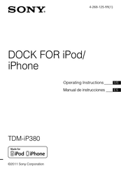 Sony TDM-iP380 Manual De Instrucciones