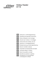 Ritter ET 10 Instrucciones De Montaje