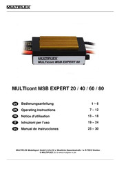 Multiplex MULTIcont MSB EXPERT 80 Manual De Instrucciones