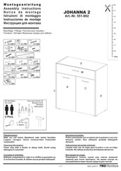 Fmd Furniture JOHANNA 2 Instrucciones De Montaje