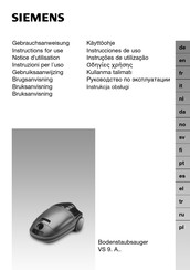 Siemens VS 9 A Serie Instrucciones De Uso