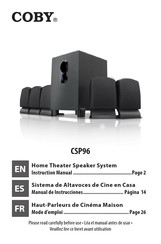 Coby CSP96 Manual De Instrucciones