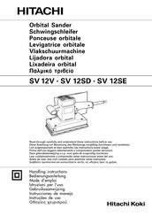 Hitachi SV 12V Instrucciones De Manejo