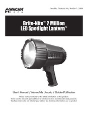 Wagan Tech Brite-Nite  2 Million LED Spotlight Lantern Manual De Usuario