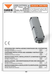 Cardin Elettronica PRG/X Manual Del Usuario