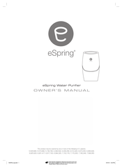 Amway eSpring Manual Del Propietário