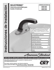 American Standard SELECTRONIC 605.202 Serie Instrucciones De Instalación