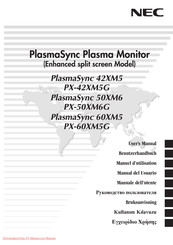 NEC PlasmaSync 50XM6 Manual Del Usuario