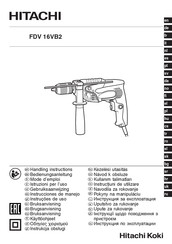 Hitachi FDV 16VB2 Instrucciones De Manejo