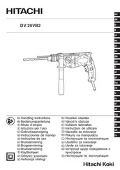 Hitachi DV 20VB2 Instrucciones De Manejo