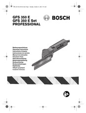 Bosch GFS 350 E Professional Instrucciones De Servicio