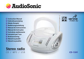 AudioSonic CD-1591 Manual De Instrucciones