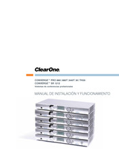 ClearOne CONVERGE SR 1212 Manual De Instalación Y Funcionamiento