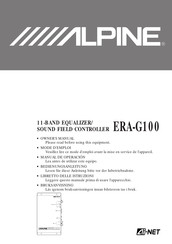 Alpine ERA-G100 Manual De Operación