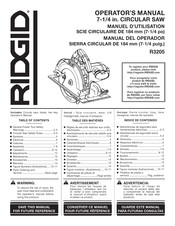 Ridgid R3205 Manual Del Operador