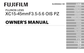 FujiFilm XC15-45mmF3.5-5.6 OIS PZ Manual Del Propietário