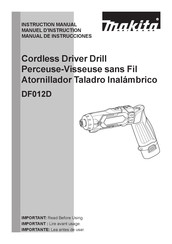 Makita DF012D Manual De Instrucciones